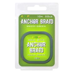 E.S.P ESP návazcová šňůrka Anchor Braid Weedy Green 20lb, 10 m