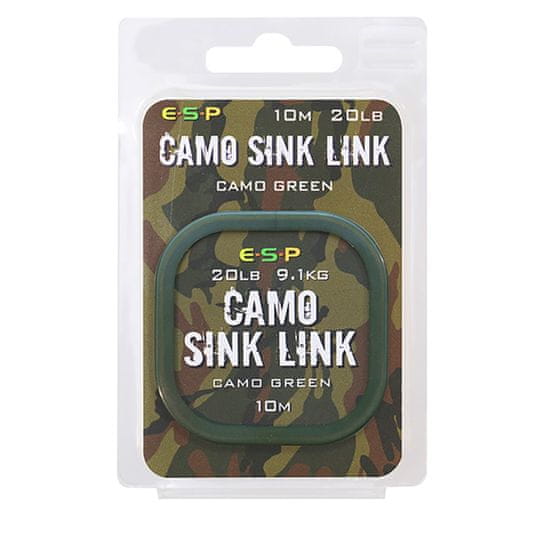 E.S.P ESP návazcová šňůrka Camo Sink Link Green 20lb 10m