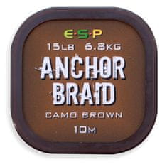 E.S.P ESP návazcová šňůrka Anchor Braid Gravel Brown 15lb, 10 m