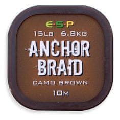 E.S.P ESP návazcová šňůrka Anchor Braid Gravel Brown 15lb, 10 m