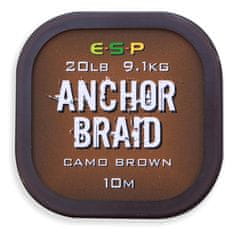 E.S.P ESP návazcová šňůrka Anchor Braid Gravel Brown 20lb, 10 m