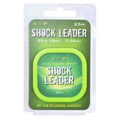 E.S.P ESP Shock Leader 35lb 0,36mm 25m Hi-viz Fluoro Green