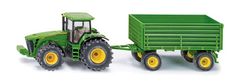 John Deere SIKU Farmer - traktor s vlekem, 1:50