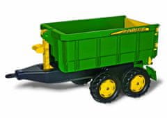 Rolly Toys Vlečka za traktor John Deere vyklápěcí zelená