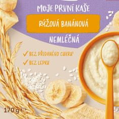 Hami Moje první kaše nemléčná rýžová banánová 4+, 170g