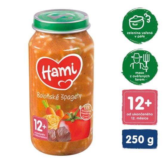 Hami Špagety s hovězím a zeleninou (250 g) - maso-zeleninový příkrm