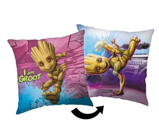 Jerry Fabrics Mikroplyšový polštářek Groot I am Groot Polyester, 40/40 cm