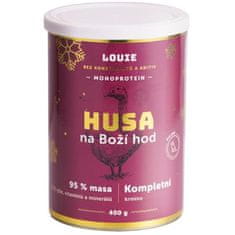 Louie konz. pro psy Husa na boží hod 400 g