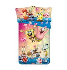 Jerry Fabrics Povlečení Sponge Bob Party micro Polyester - mikrovlákno, 140/200, 70/90 cm