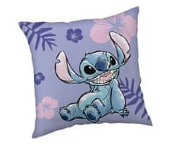 Jerry Fabrics Mikroplyšový polštářek Lilo and Stitch Polyester, 40/40 cm