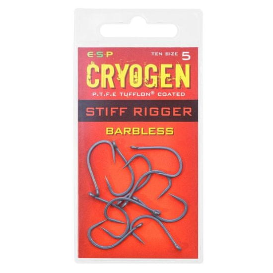 E.S.P ESP háčky Cryogen Stiff Rigger Barbless vel. 5 10ks