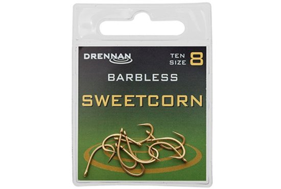 Drennan háčky bez protihrotu Sweetcorn Barbless vel. 14