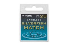 Drennan háčky bez protihrotu Silverfish Match Barbless vel. 16