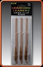 E.S.P ESP návazce Leadcore Lead Clip 1m Sandy Gravel