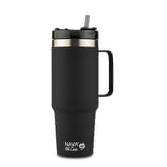 NAVA Termohrnek Tumbler "We care" s rukojetí 900ml - black