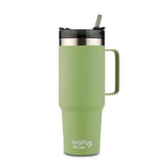 NAVA Termohrnek Tumbler "We care" s rukojetí 900ml - green