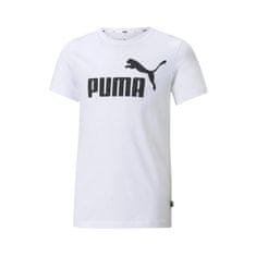 Puma Tričko bílé L Ess Logo Tee JR