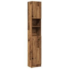 Vidaxl Koupelnová skříňka old wood 32 x 25,5 x 190 cm kompozitní dřevo