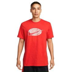 Nike Tričko červené XL Tee 12mo Swoosh Sp24