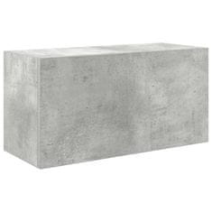 Vidaxl Koupelnová nástěnná skříňka betonově šedá 60x25x30 cm kompozit