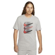 Nike Tričko šedé S M Nsw Tee 12mo Swoosh