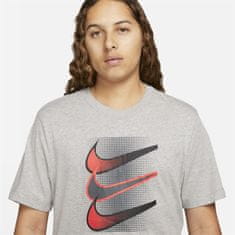 Nike Tričko šedé S M Nsw Tee 12mo Swoosh