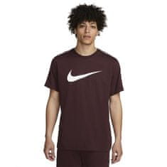 Nike Tričko hnědé XL Nsw Repeat Ss Tee