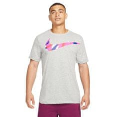 Nike Tričko šedé S Nk Df Tee Sc