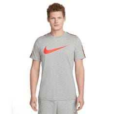 Nike Tričko šedé L M Nsw Repeat Sw Ss Tee