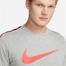 Nike Tričko šedé L M Nsw Repeat Sw Ss Tee