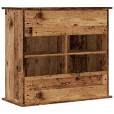 Vidaxl Stojan na akvárium old wood 81 x 36 x 73 cm kompozitní dřevo