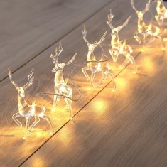 DecoKing Vánoční LED řetěz REINDEER teplá bílá 