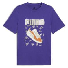 Puma Tričko modré XXL Graphics Sneaker Tee