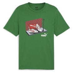 Puma Tričko zelené XL Graphics Sneaker Box Tee