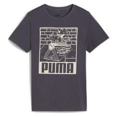 Puma Tričko šedé S Ess+ Mid 90s Graphic Tee