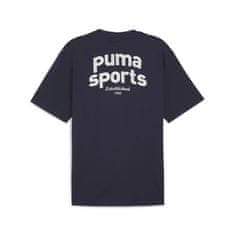 Puma Tričko tmavomodré XL Team Graphic Tee