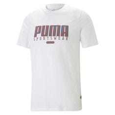 Puma Tričko bílé L Graphics Retro Tee