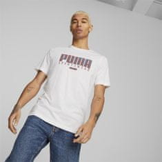 Puma Tričko bílé L Graphics Retro Tee