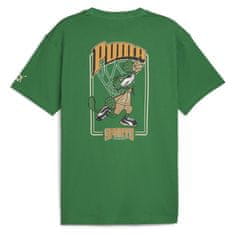 Puma Tričko zelené L Team Graphic Tee