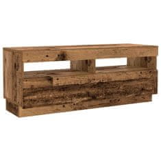 Vidaxl TV stolek s LED old wood 300x35x40 cm kompozitní dřevo