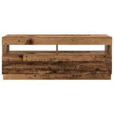 Vidaxl TV stolek s LED old wood 300x35x40 cm kompozitní dřevo