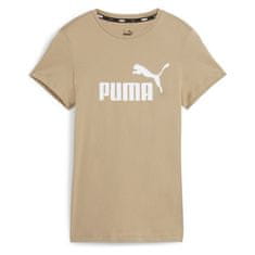 Puma Tričko béžové S Ess Logo Tee