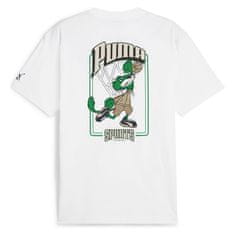 Puma Tričko bílé S Team Graphic Tee