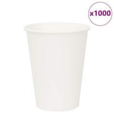 Vidaxl Papírové kelímky na kávu 1000 pcs 12oz 300ml bílé