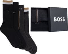 Hugo Boss 4 PACK - pánské ponožky BOSS 50524331-001 (Velikost 40-46)