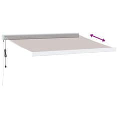 Vidaxl Automatická zatahovací markýza hnědá 350 x 250 cm