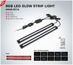 Stualarm LED osvětlení vnitřní/vnější RGB 12/24V, RF ovladač, 2 pásky (95RGB-SET14)