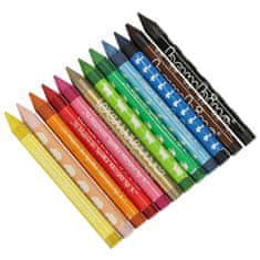 Ikonka Bambino Graphion Crayons 12 Barev