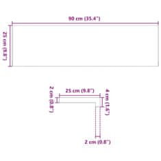 Vidaxl Nášlapy na schody 12 ks světle hnědé 90x25x2 cm masivní dub