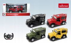 Rastar Land Rover Defender Černý Rastar Model 1:14 Dálkové Ovládání Auto + Pilo